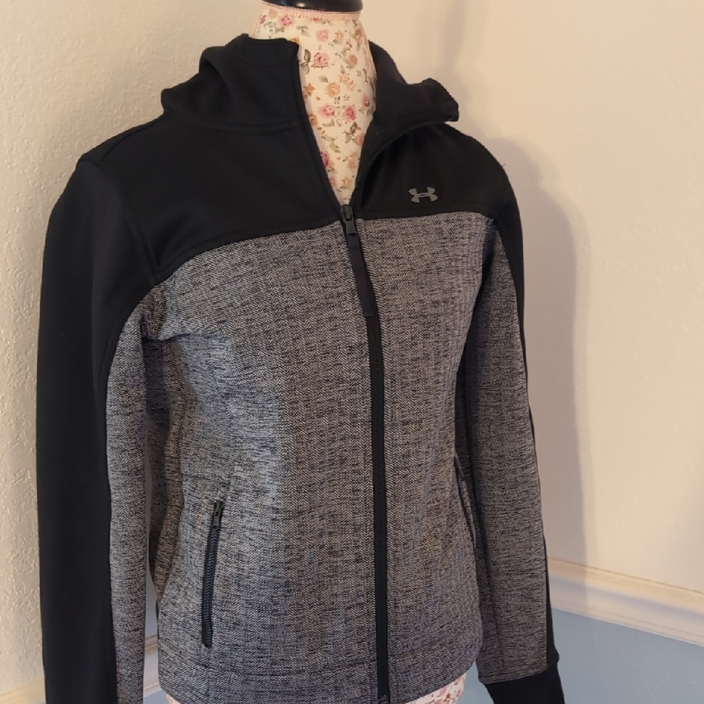 Under Armour Coldgear UA Elevated Black Herringbone - S Loose